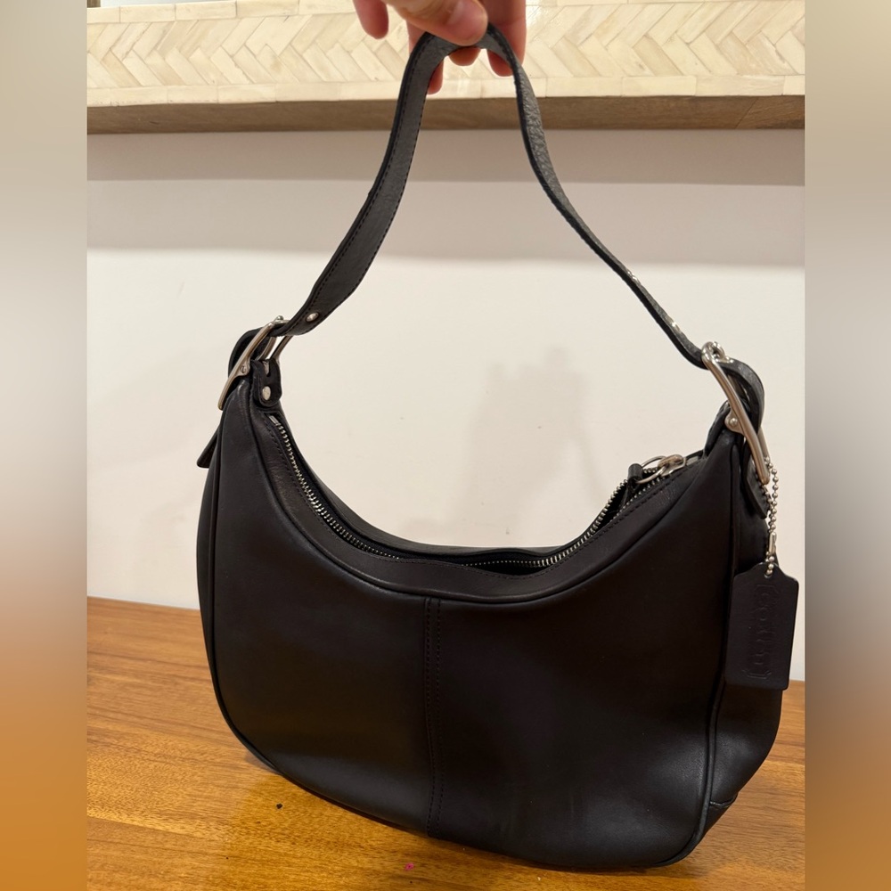 Coach Vintage Black Zoe Bag Style 9342; Like New